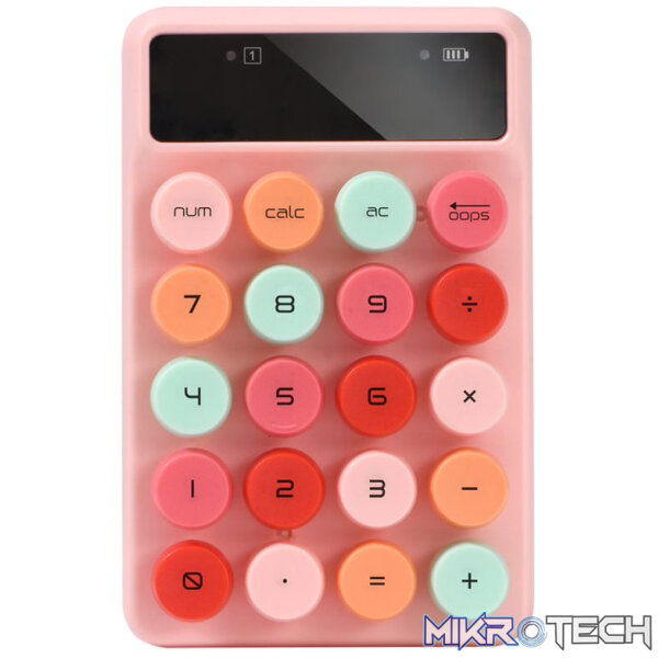 Alcatroz JellyBean Num A3 Bluetooth and Wireless Numpad - Crayon Pink - Image 4