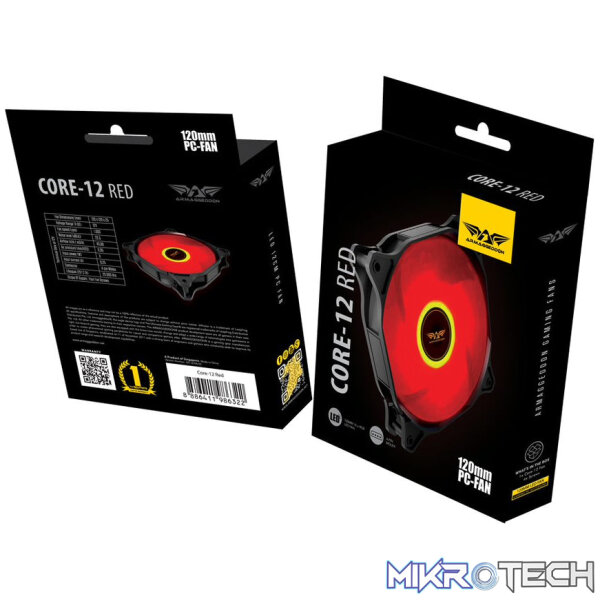 Armaggeddon Core-12 Red 120mm Fan - Image 5