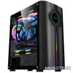 Armaggeddon Tron Holo-3 mATX Gaming Case - Black - Image 2