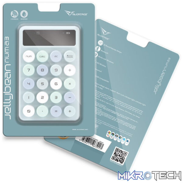 Alcatroz JellyBean Num A3 Bluetooth and Wireless Numpad - Aqua - Image 9