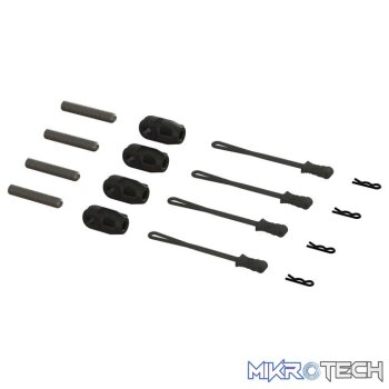 Brace Rod Ends W/Pins And Retainers (4)
