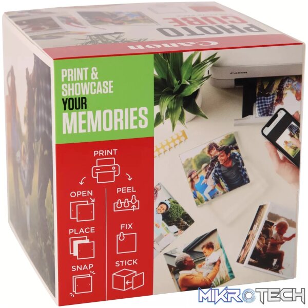 CANON PAPER PP-201 5X5 PHOTO CUBE CP WH/GREEN INCLUDES - Image 2