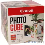 CANON PAPER PP-201 5X5 PHOTO CUBE CP WH/ORANGE INCLUDES 1 X ACRYLIC PHOTO FRAME
