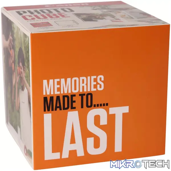 CANON PAPER PP-201 5X5 PHOTO CUBE CP WH/ORANGE INCLUDES 1 X ACRYLIC PHOTO FRAME - Image 3