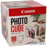 CANON PAPER PP-201 5X5 PHOTO CUBE CP WH/PINK INCLUDES 1 X ACRYLIC PHOTO FRAME