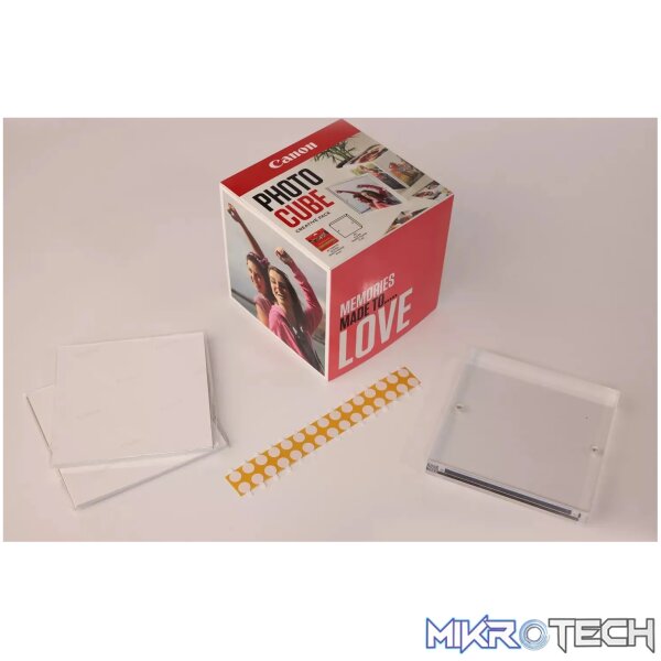 CANON PAPER PP-201 5X5 PHOTO CUBE CP WH/PINK INCLUDES 1 X ACRYLIC PHOTO FRAME - Image 3