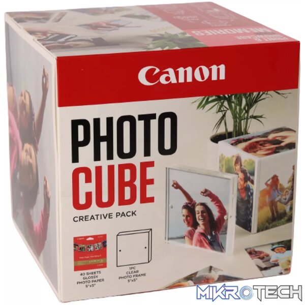 CANON PAPER PP-201 5X5 PHOTO CUBE CP WH/PINK INCLUDES 1 X ACRYLIC PHOTO FRAME CANON PAPER PP-201 5X5 PHOTO CUBE CP WH/PINK INCLUDES 1 X ACRYLIC PHOTO FRAME
