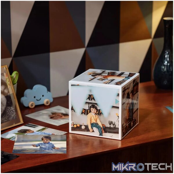 CANON PAPER PP-201 5X5 PHOTO CUBE CP WH/PINK INCLUDES 1 X ACRYLIC PHOTO FRAME - Image 8