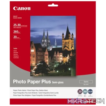 CANON SG-201 10 X 12 - 20 SHEETSSEMI GLOSS 10 X 12IN - 20 SHEETS. 260 GSM 0.26MM THICK