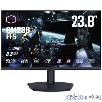 Cooler Master GM24 23.8-inch FHD 1920 x 1080 16:9 144Hz 0.5ms IPS LED Monitor GM238-FFS