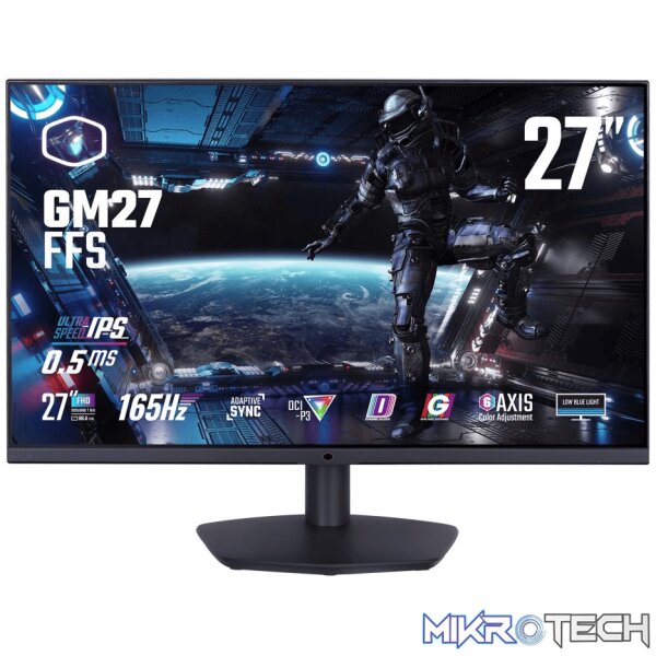 Cooler Master GM27-FFS 27-inch 1920 x 1080 FHD 16:9 165hz 0.5ms IPS LED Monitor Cooler Master GM27-FFS 27-inch 1920 x 1080 FHD 16:9 165hz 0.5ms IPS LED Monitor