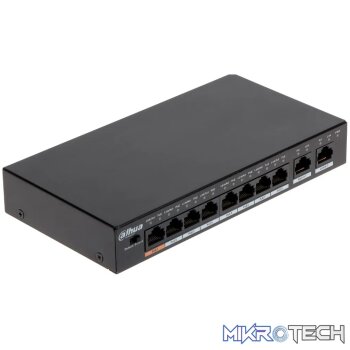 DAHUA 10-PORT FAST ETHERNET POE+ BT 90W