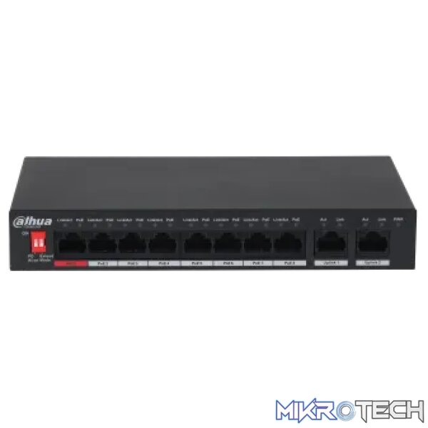 DAHUA 9-PORT UNMANAGED DESKTOP SWITCH 8 PORT POE DAHUA 9-PORT UNMANAGED DESKTOP SWITCH 8 PORT POE