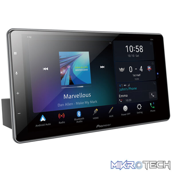 Pioneer DMH-ZF9350BT 9" Floating Touchscreen Apple CarPlay/Android Auto/Alexa  Double Din Multimedia Player - Image 2