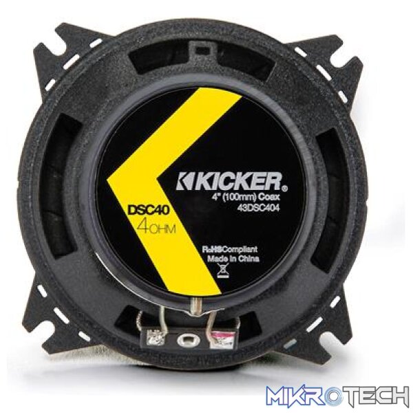 Kicker DSC404 4" 120W Coaxial Speakers - Image 3