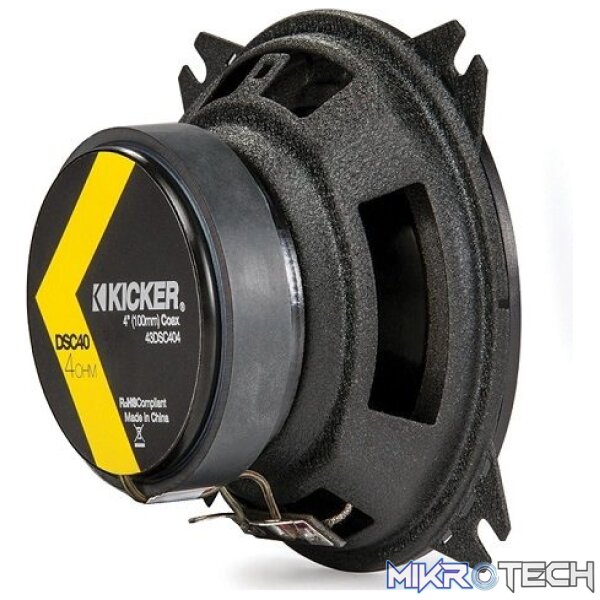 Kicker DSC404 4" 120W Coaxial Speakers - Image 2