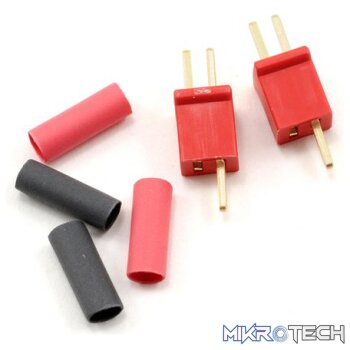 Deans Micro Plug 2R Male/Female Red Pol