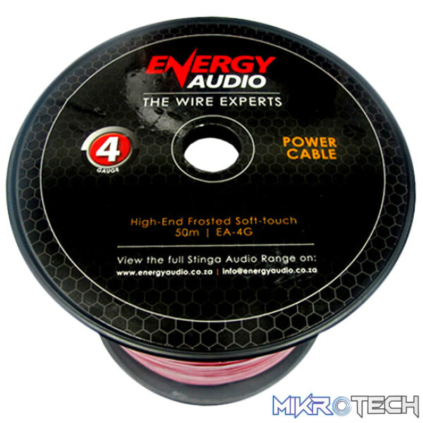 EA-4G Energy Audio 4 Gauge Power Cable Per Metre - Image 1