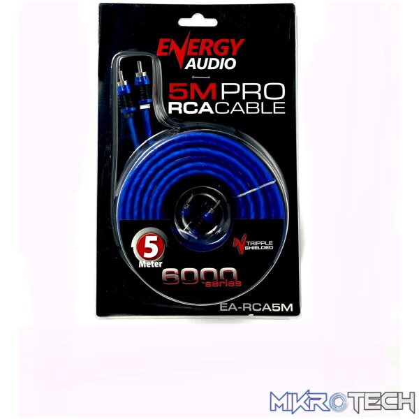 EA-RCA5M Energy Audio EA-5M-PRO 5 Meter Premium RCA Cable - Image 1