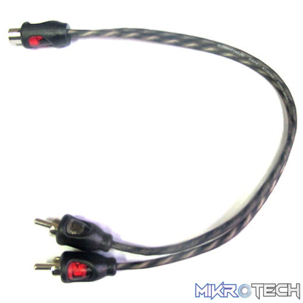 EA-Y1 Energy Audio 1 Female - 2 Male RCA Splitter - Image 1