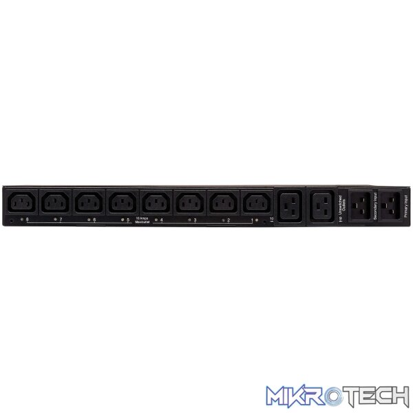 EATON 3.7KW SINGLE-PHASE LOCAL METERED PDU  ADAPTER 3.66 M CORD 1U RACK-MOUNT - Image 3