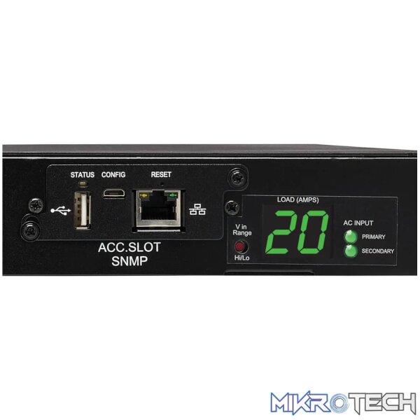 EATON 3.7KW SINGLE-PHASE LOCAL METERED PDU  ADAPTER 3.66 M CORD 1U RACK-MOUNT - Image 7