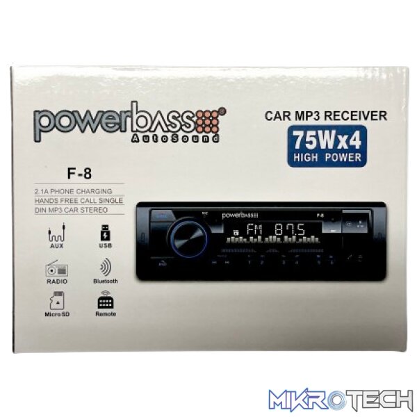 Powerbass F8 Single Din Radio - Image 2