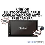 Clarion FX450+CAMERA Apple CarPlay & Android Auto Double Din Media Player