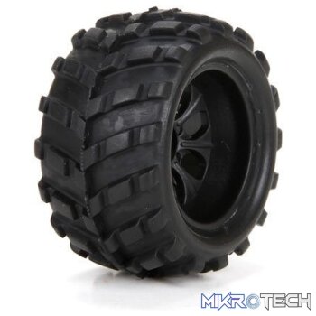 Front/Rear Premount Tire:(2) 1:24 4WD Ru