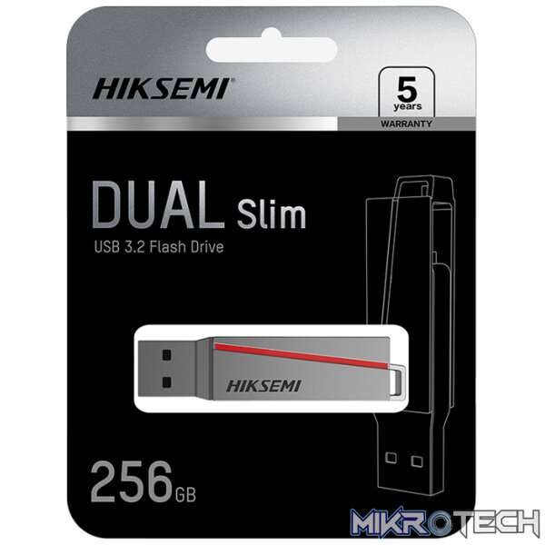 HIKSEMI Dual Slim 128GB USB3.2 Flash Drive - Image 4