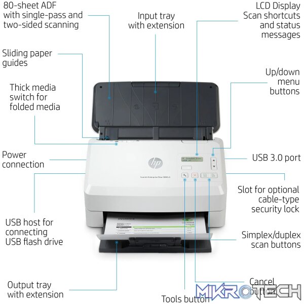 HP SCANJET ENTERPRISE FLOW 5000 S5 SHEET-FEED SCANNER - Image 17