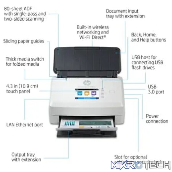 HP SCANJET ENTERPRISE FLOW N7000 SNW1 SHEET-FEED SCANNER - Image 21
