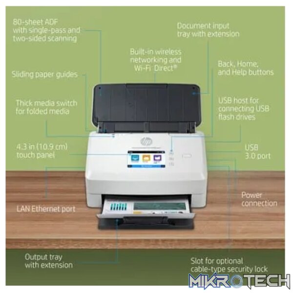 HP SCANJET ENTERPRISE FLOW N7000 SNW1 SHEET-FEED SCANNER - Image 10