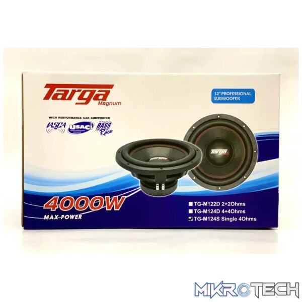 Targa TG-M124S Magnum Series 12" SVC 4000w Subwoofer - Image 3