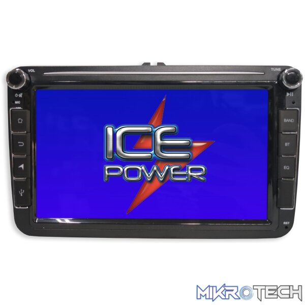 IP-VW88 ICE POWER IP-VW8 OEM VW UNIVERSAL 8" DOUBLE DIN ANDROID BT/USB RADIO - Image 1