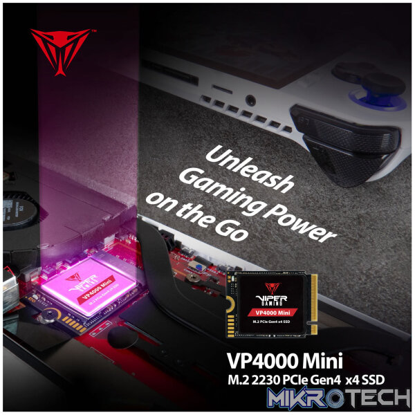 Patriot VP4000 Mini M.2 2230 PCIe Gen4 x4 Gaming SSD For Steam Deck and ROG Ally - Image 3