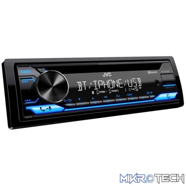 KD-T721BT JVC KD-T721BT CD, Bluetooth and USB Single Din Radio - Image 1
