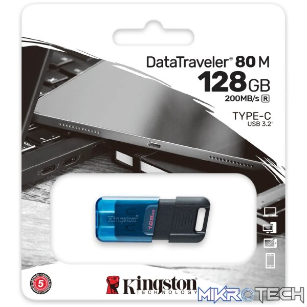 KINGSTON 128GB DATATRAVELER 80 M 200MB/S USB-C 3.2 GEN 1 - Image 6