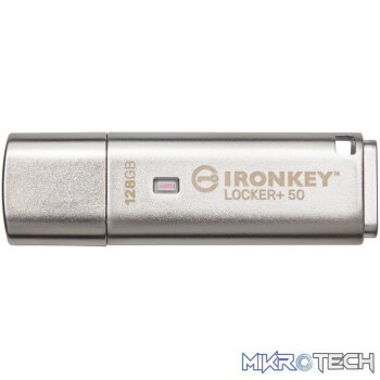 KINGSTON 128GB IRONKEY LOCKER PLUS 50 AES ENCRYPTED USBTOCLOUD