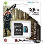 KINGSTON 128GB MICROSDXC CANVAS GO PLUS 170R A2 U3 V30 CARD + ADP - Image 5