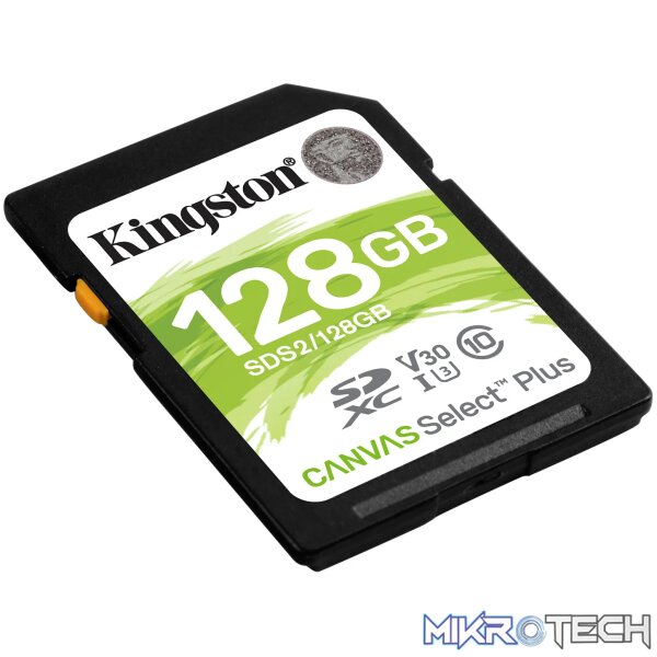 KINGSTON 128GB SDXC CANVAS SELECT PLUS 100R C10 UHS-I U3 V30 - Image 2