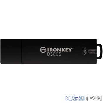 KINGSTON 16GB IRONKEY D500S FIPS 140-3 LVL 3 (PENDING) AES-256