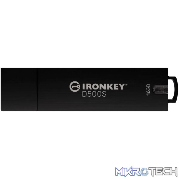 KINGSTON 16GB IRONKEY D500S FIPS 140-3 LVL 3 (PENDING) AES-256 KINGSTON 16GB IRONKEY D500S FIPS 140-3 LVL 3 (PENDING) AES-256