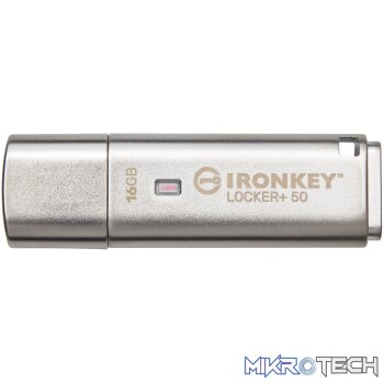 KINGSTON 16GB IRONKEY LOCKER PLUS 50 AES ENCRYPTED USBTOCLOUD