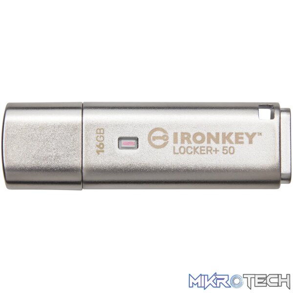 KINGSTON 16GB IRONKEY LOCKER PLUS 50 AES ENCRYPTED USBTOCLOUD KINGSTON 16GB IRONKEY LOCKER PLUS 50 AES ENCRYPTED USBTOCLOUD