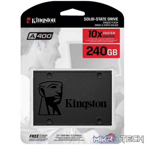 KINGSTON 240GB A400 SATA3 2.5 SSD - Image 4