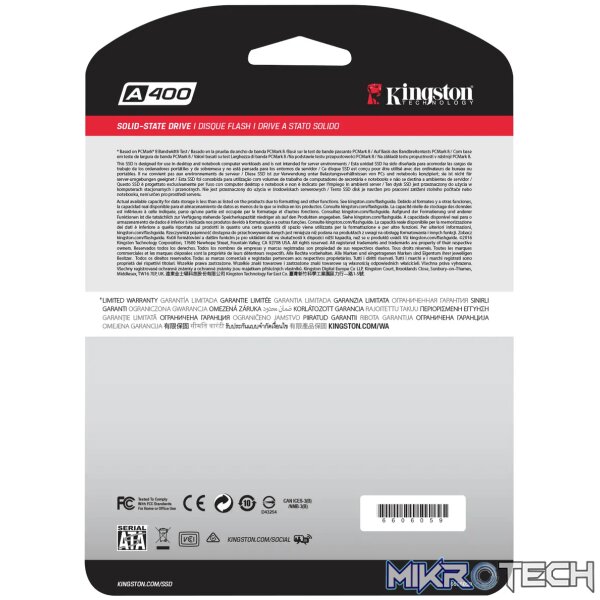 KINGSTON 240GB A400 SATA3 2.5 SSD - Image 5