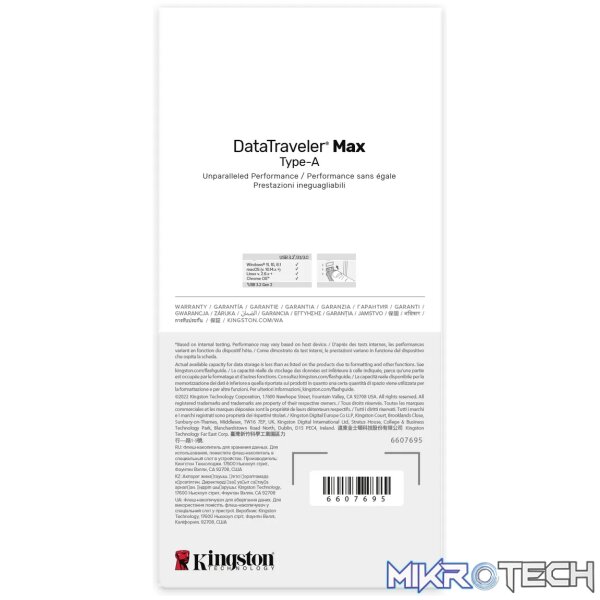 KINGSTON 256GB DATATRAVELER MAX TYPE-A 1000R/900W USB 3.2 GEN 2 - Image 9