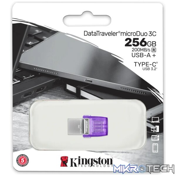 KINGSTON 256GB DATATRAVELER MICRODUO 3C - Image 5
