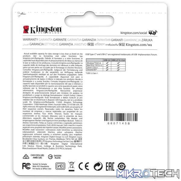 KINGSTON 256GB DATATRAVELER MICRODUO 3C - Image 6